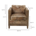 Darlington Club Chair Light Brown - 4