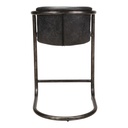 Freeman Counter Stool Onyx Black Leather - Set Of Two - 4