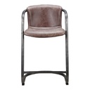 Freeman Counter Stool Grazed Brown Leather - Set Of Two - 2