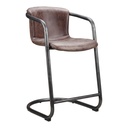 Freeman Counter Stool Grazed Brown Leather - Set Of Two - 3