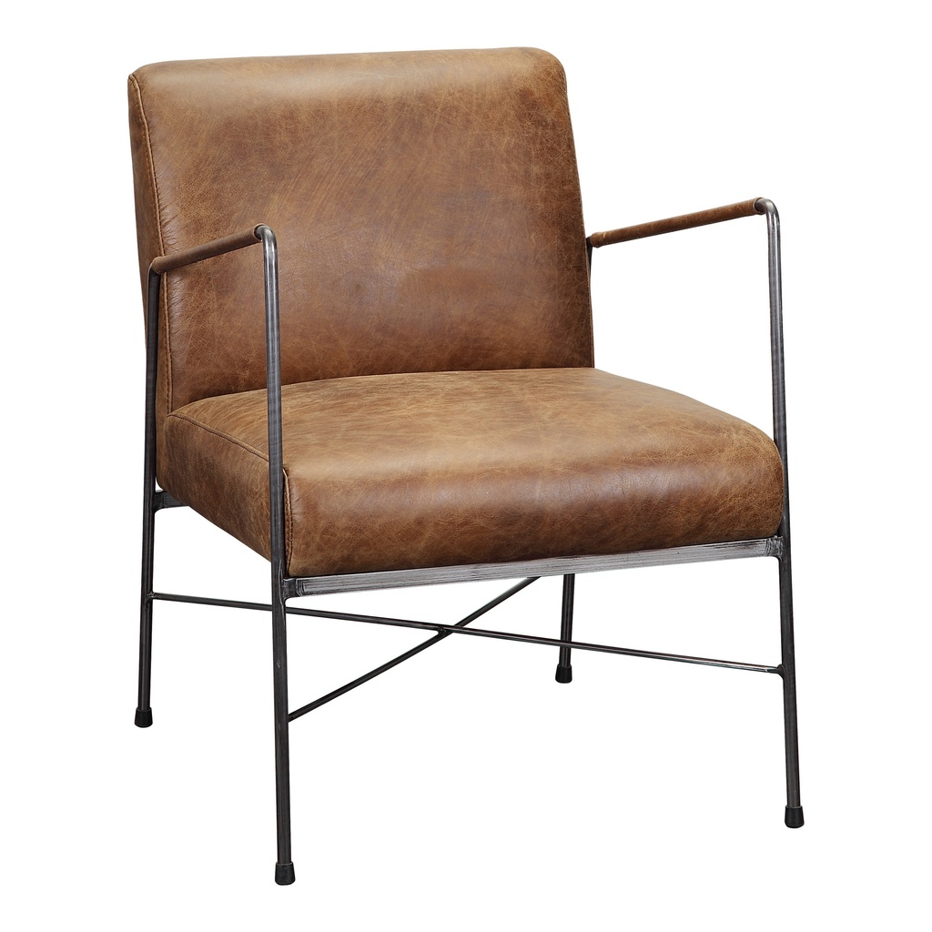 Dagwood Leather Armchair Open Road Brown - 1