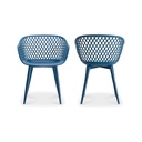 Piazza Outdoor Chair Blue - Set Of Two - 2