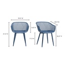 Piazza Outdoor Chair Blue - Set Of Two - 8
