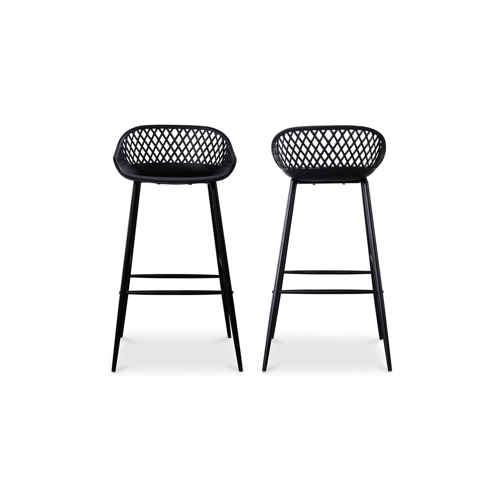 Piazza Outdoor Barstool Black - Set Of Two - 2