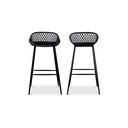 Piazza Outdoor Barstool Black - Set Of Two - 2