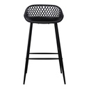 Piazza Outdoor Barstool Black - Set Of Two - 3