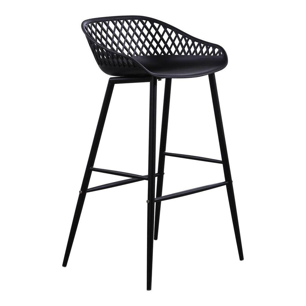 Piazza Outdoor Barstool Black - Set Of Two - 5