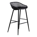 Piazza Outdoor Barstool Black - Set Of Two - 5