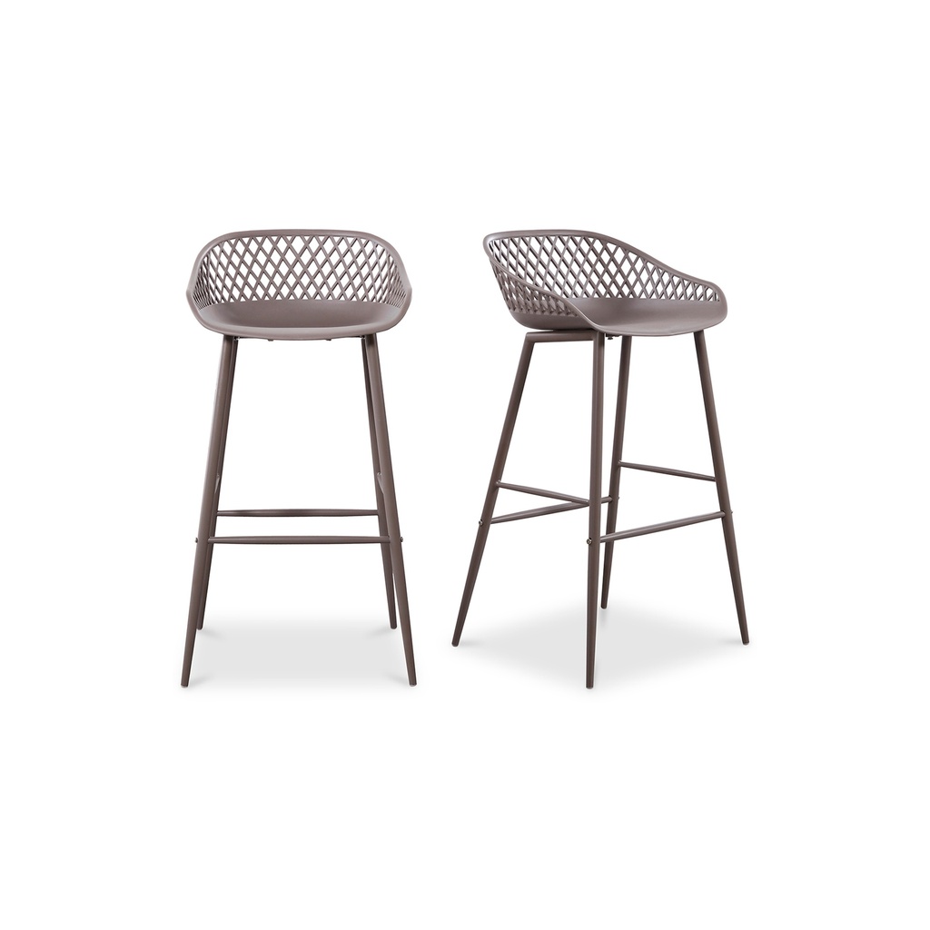 Piazza Outdoor Barstool Grey - Set Of Two - 1