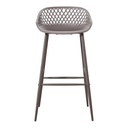 Piazza Outdoor Barstool Grey - Set Of Two - 3