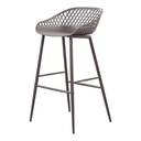 Piazza Outdoor Barstool Grey - Set Of Two - 4