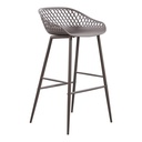 Piazza Outdoor Barstool Grey - Set Of Two - 5