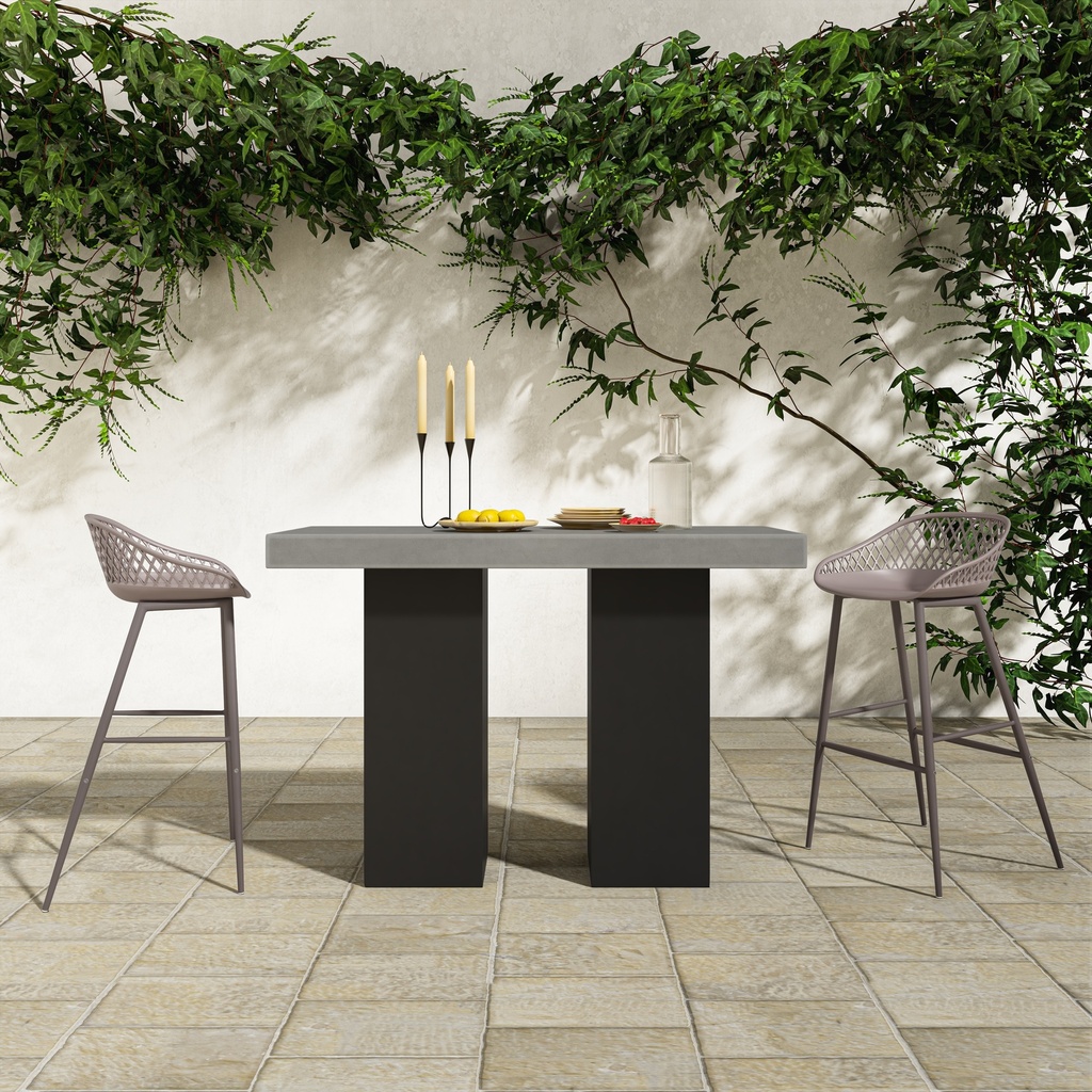 Piazza Outdoor Barstool Grey - Set Of Two - 10