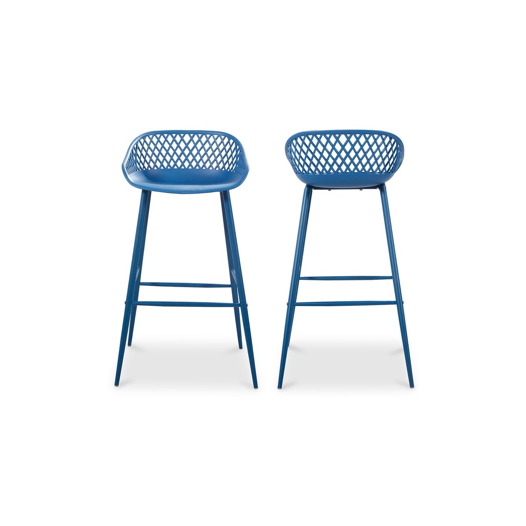 Piazza Outdoor Barstool Blue - Set Of Two - 2