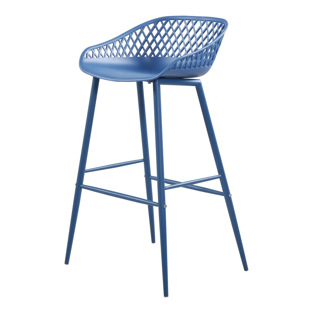 Piazza Outdoor Barstool Blue - Set Of Two - 4