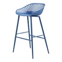 Piazza Outdoor Barstool Blue - Set Of Two - 4