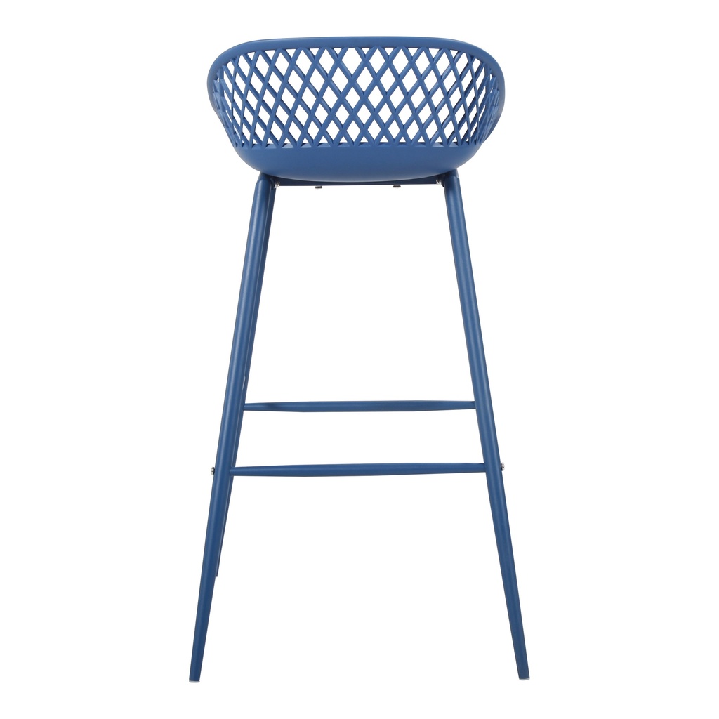 Piazza Outdoor Barstool Blue - Set Of Two - 7