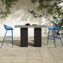 Piazza Outdoor Barstool Blue - Set Of Two - 9