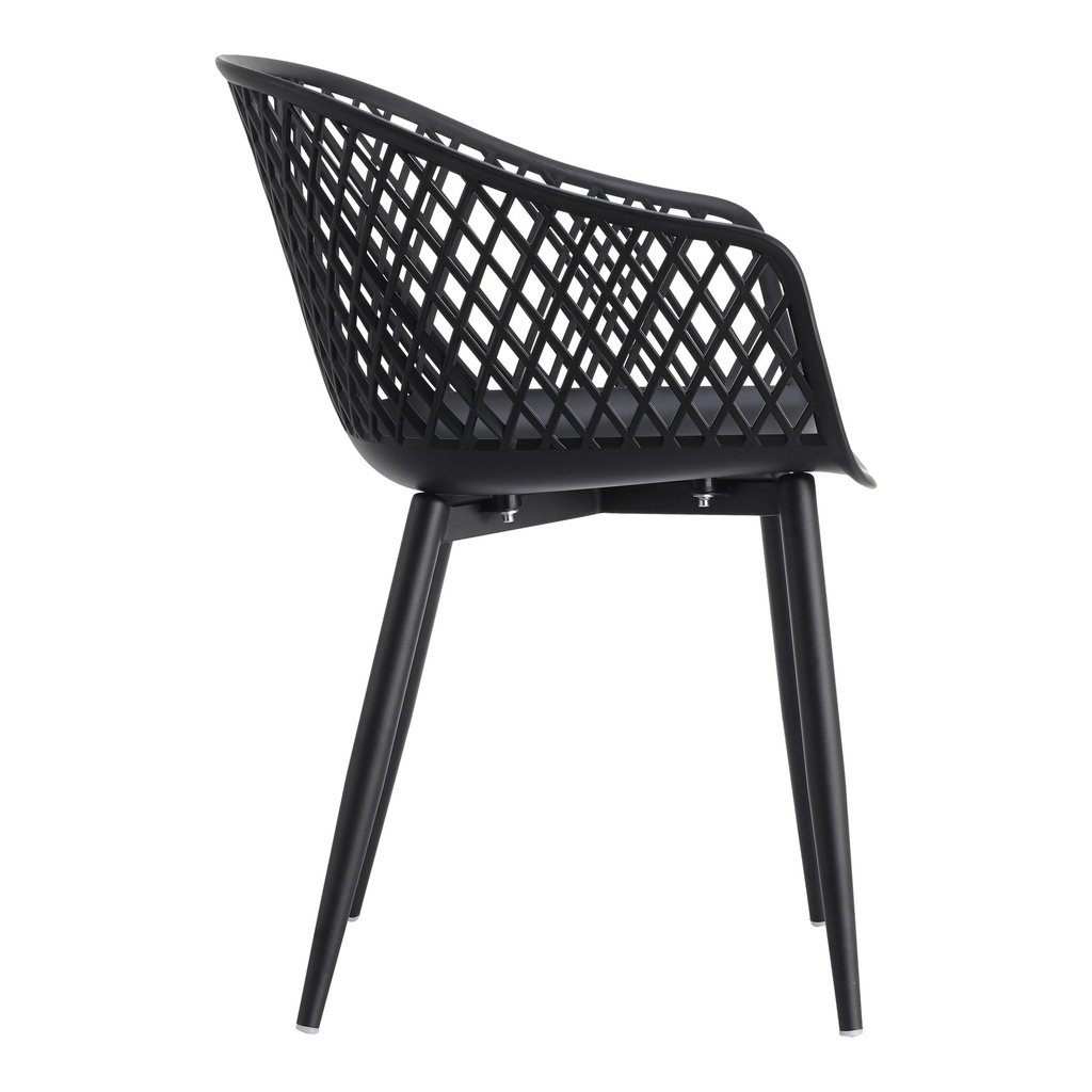 Piazza Outdoor Chair Black - Set Of Two - 5