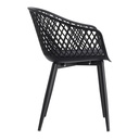 Piazza Outdoor Chair Black - Set Of Two - 5