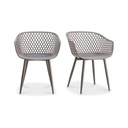 Piazza Outdoor Chair Grey - Set Of Two - 1