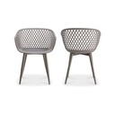 Piazza Outdoor Chair Grey - Set Of Two - 2