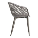 Piazza Outdoor Chair Grey - Set Of Two - 5