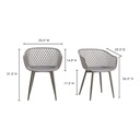 Piazza Outdoor Chair Grey - Set Of Two - 8
