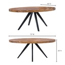 Parq Oval Dining Table Amber - 17