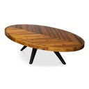 Parq Oval Coffee Table Amber - 2