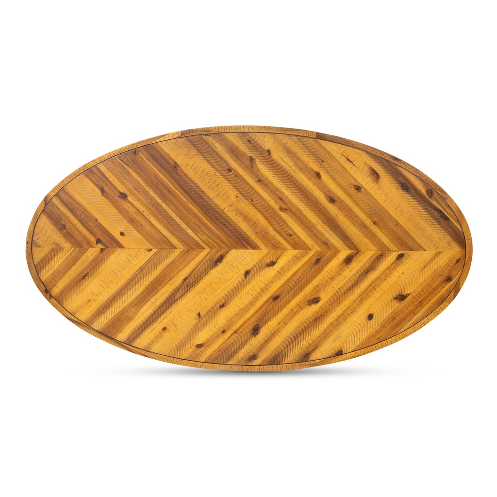 Parq Oval Coffee Table Amber - 4