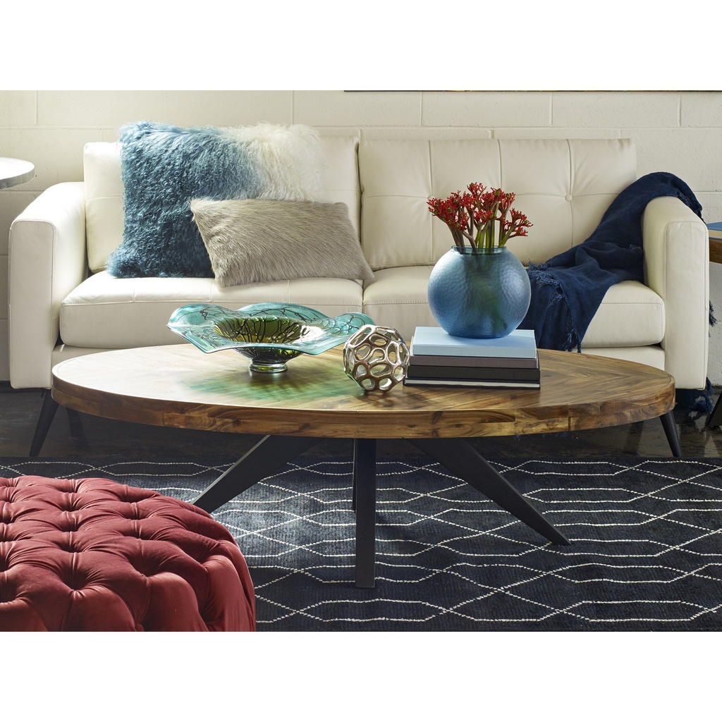 Parq Oval Coffee Table Amber - 12