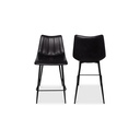 Alibi Counter Stool Matte Black - Set Of Two - 2