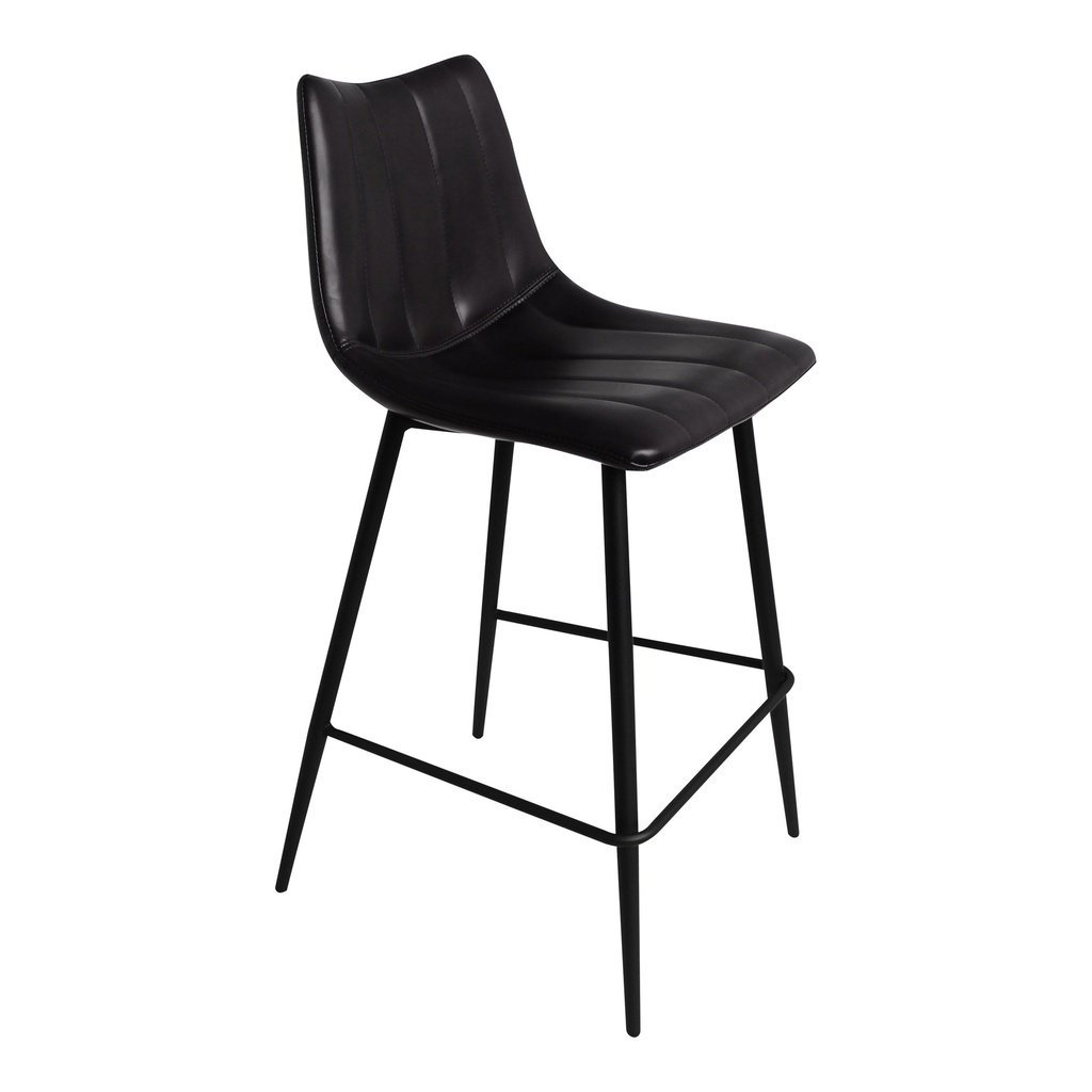 Alibi Counter Stool Matte Black - Set Of Two - 4