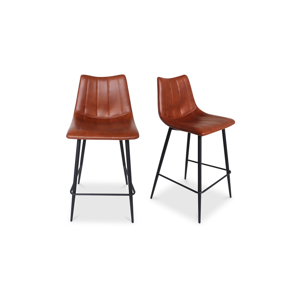 Alibi Counter Stool Brown - Set Of Two - 1