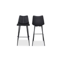 Alibi Barstool Matte Black - Set Of Two - 1