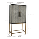 Mako Bar Cabinet Grey - 11
