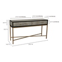 Mako Console Table Grey - 11