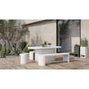 Lyon Outdoor Bench White Terrazzo - 10