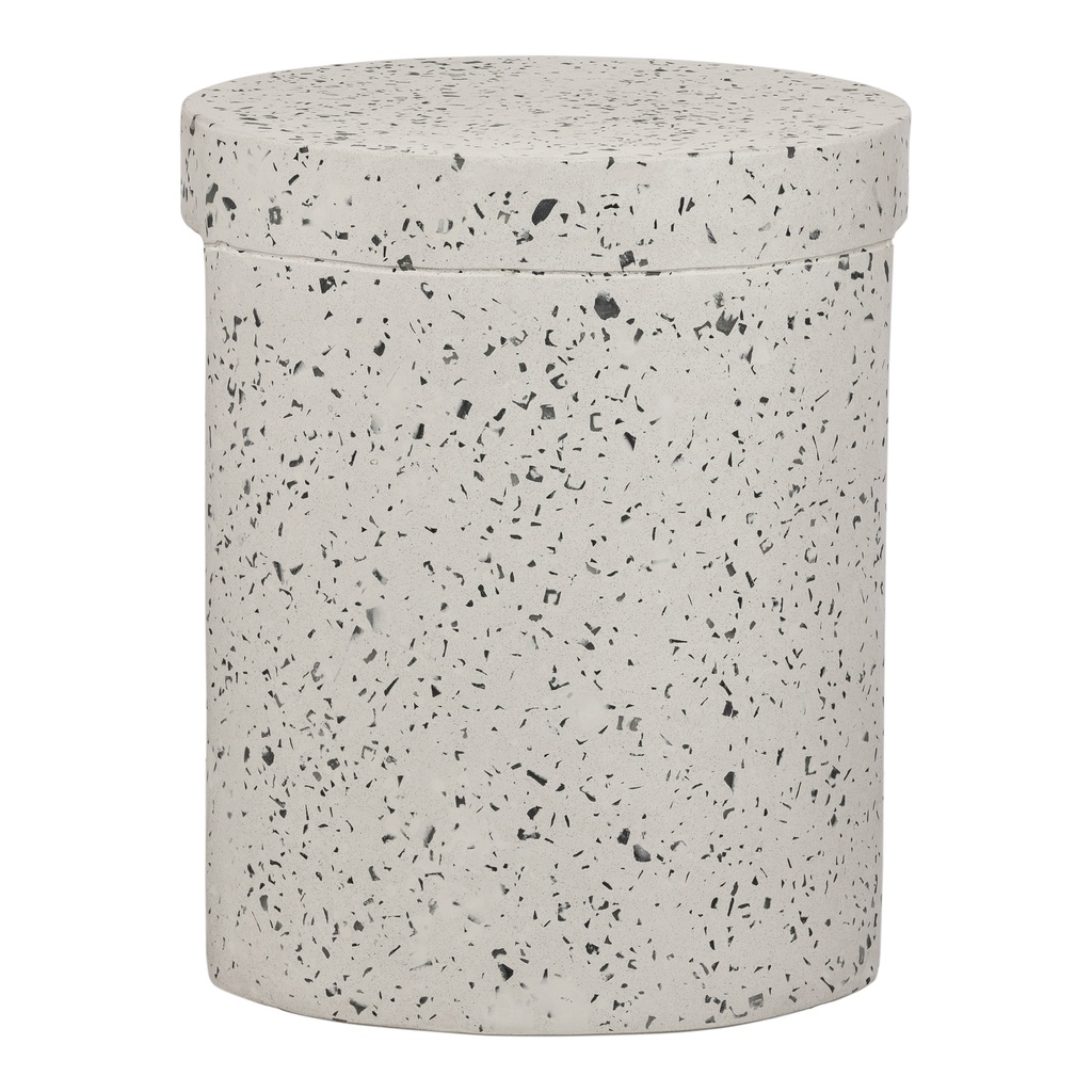 Lyon Outdoor Stool White Terrazzo - 2