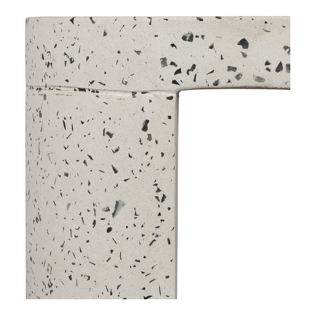Lyon Outdoor Stool White Terrazzo - 3