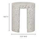 Lyon Outdoor Stool White Terrazzo - 11