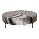 Chameau Medium Coffee Table Black and White - 1