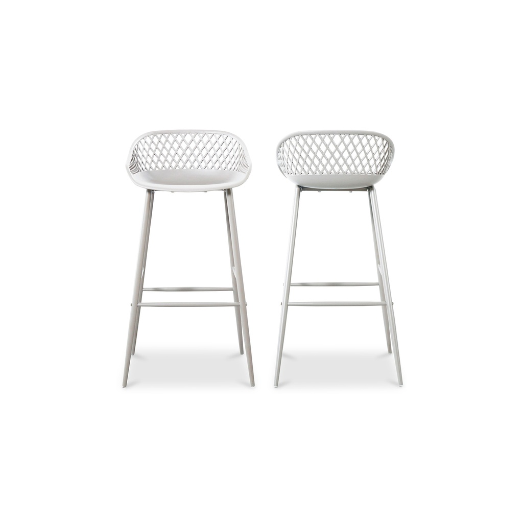 Piazza Outdoor Barstool White - Set Of Two - 2
