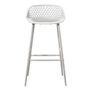 Piazza Outdoor Barstool White - Set Of Two - 3