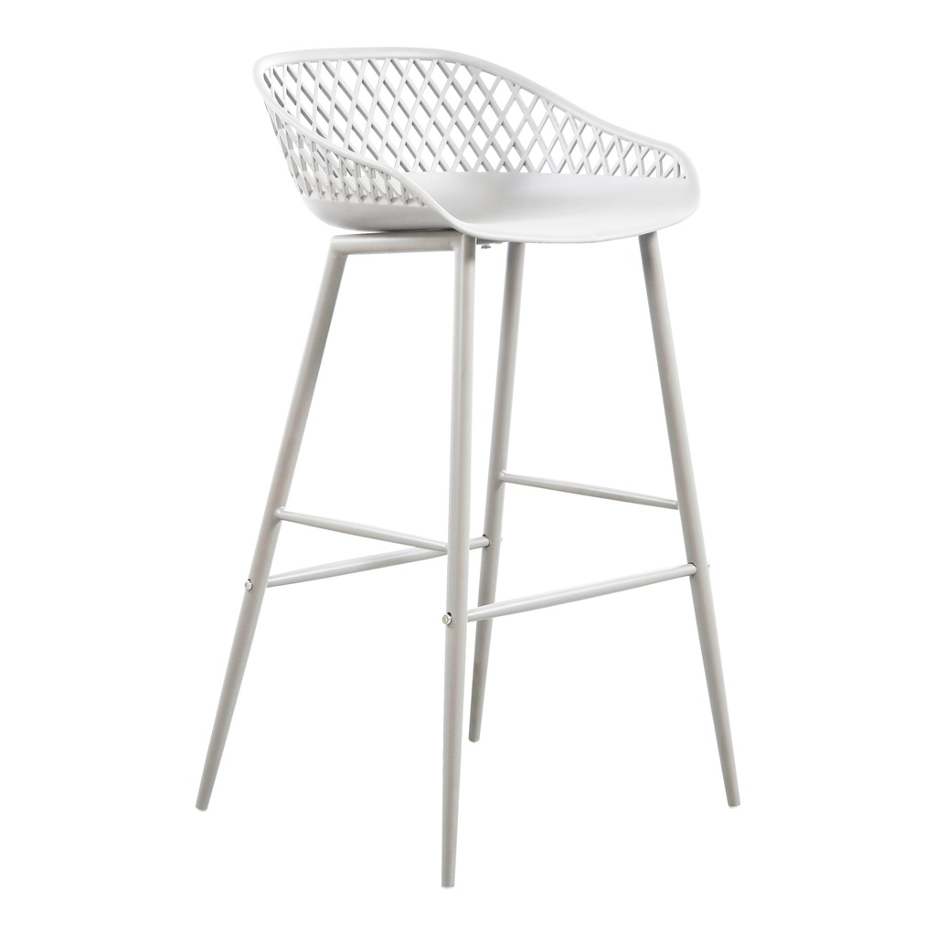 Piazza Outdoor Barstool White - Set Of Two - 4