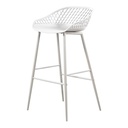 Piazza Outdoor Barstool White - Set Of Two - 5