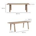Malibu Dining Table White Oak - 8