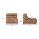 Ramsay Leather Slipper Chair Tan - 9