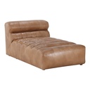 Ramsay Leather Chaise Tan - 1